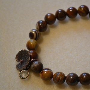Coffee Jasper and Lillypad Bracelet!